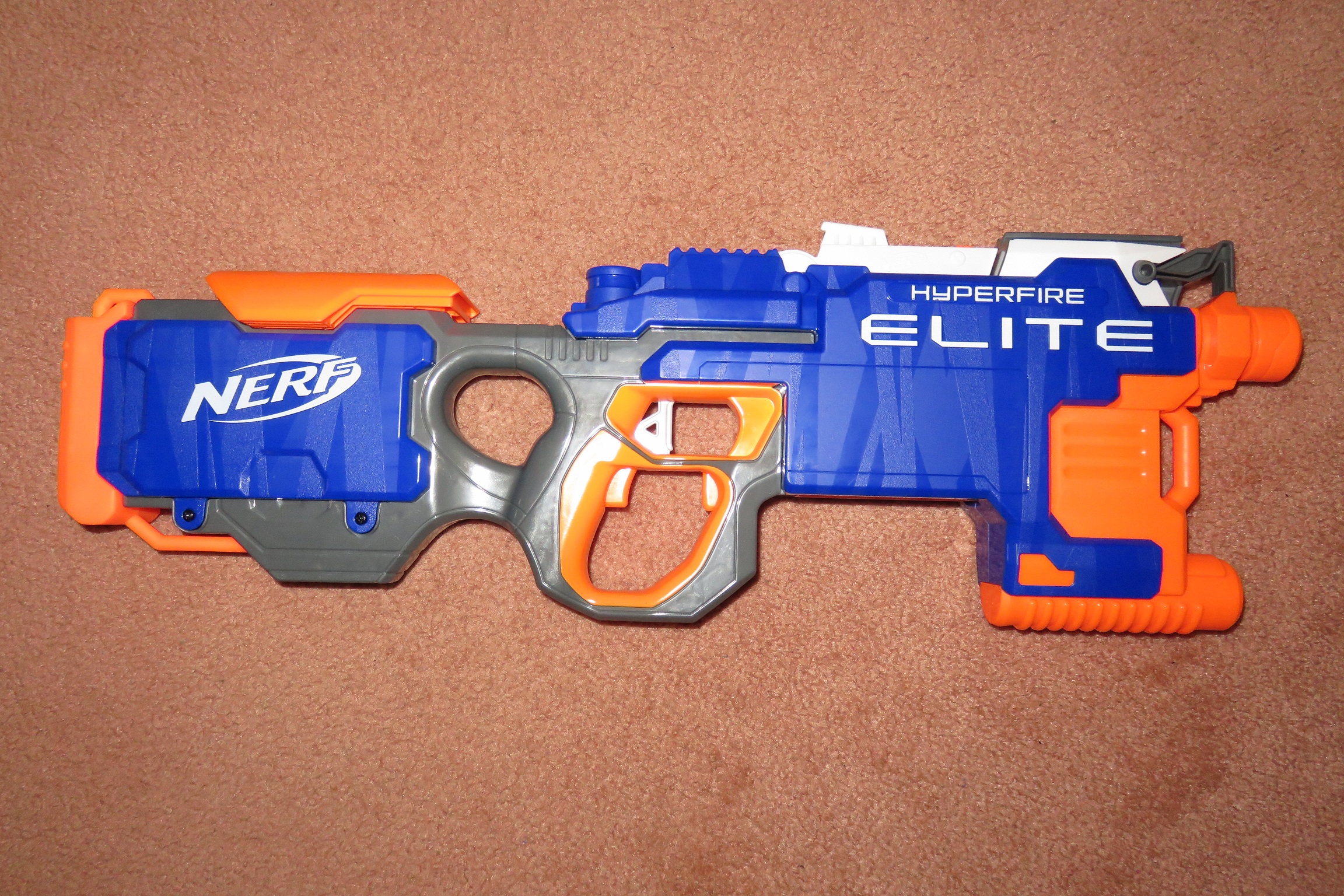 Review Nerf Elite Hyperfire (21m Aus grey trigger) Blaster Hub