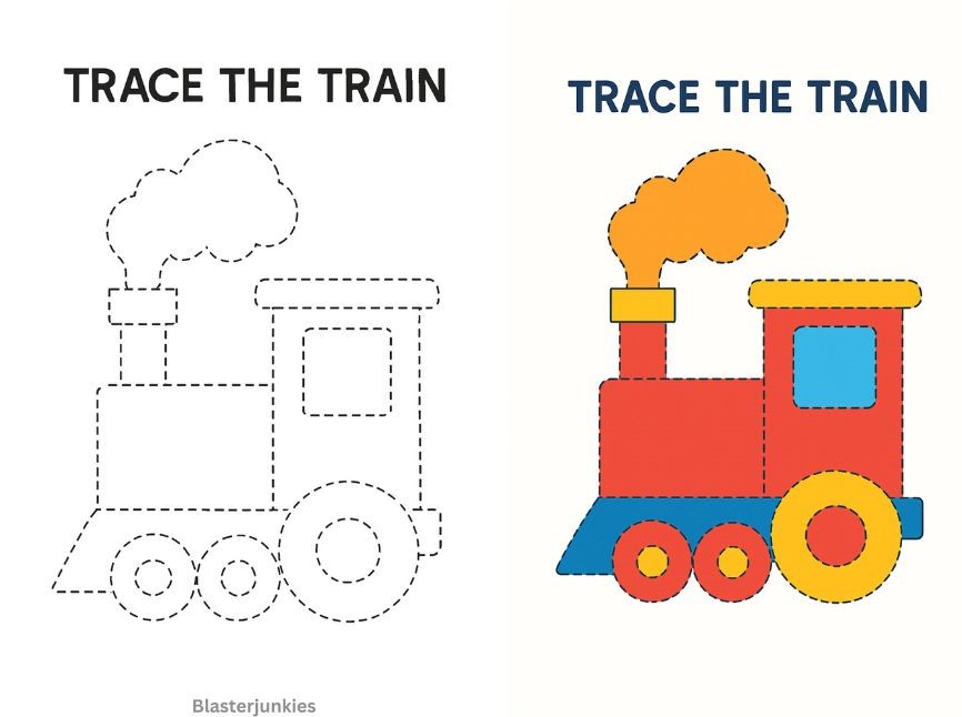 Tracing Coloring Pages With Free Printable pdf