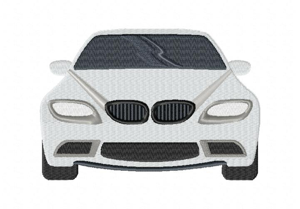 Car Vehicle Front Machine Embroidery Design Blasto Stitch