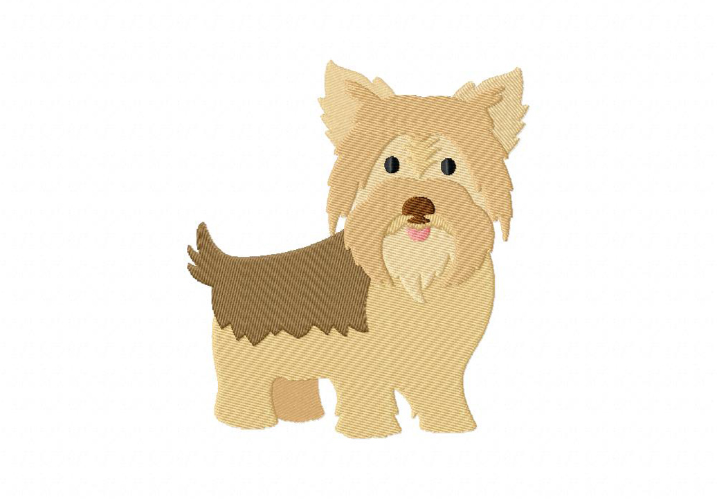 Yorkshire Terrier Machine Embroidery Design Blasto Stitch