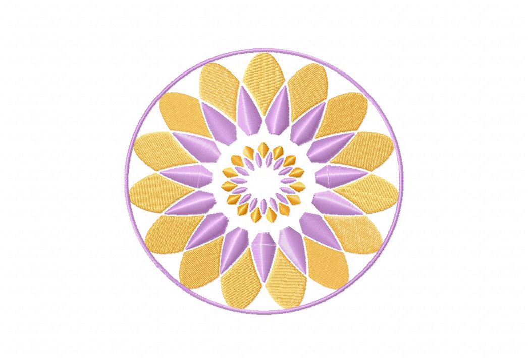 Modern Circular Pattern 2 Includes Stitched Embroidery Designs Blasto