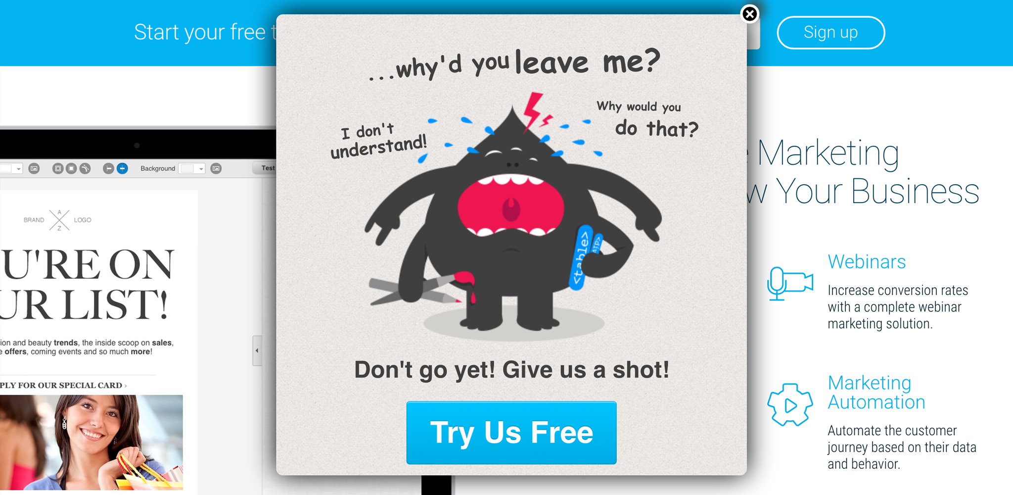 8 Great Website Popups to Learn From Cleveland Web Design by Blaz Design 8 Great Website Popups to Learn From Cleveland Web Design by Blaz Design