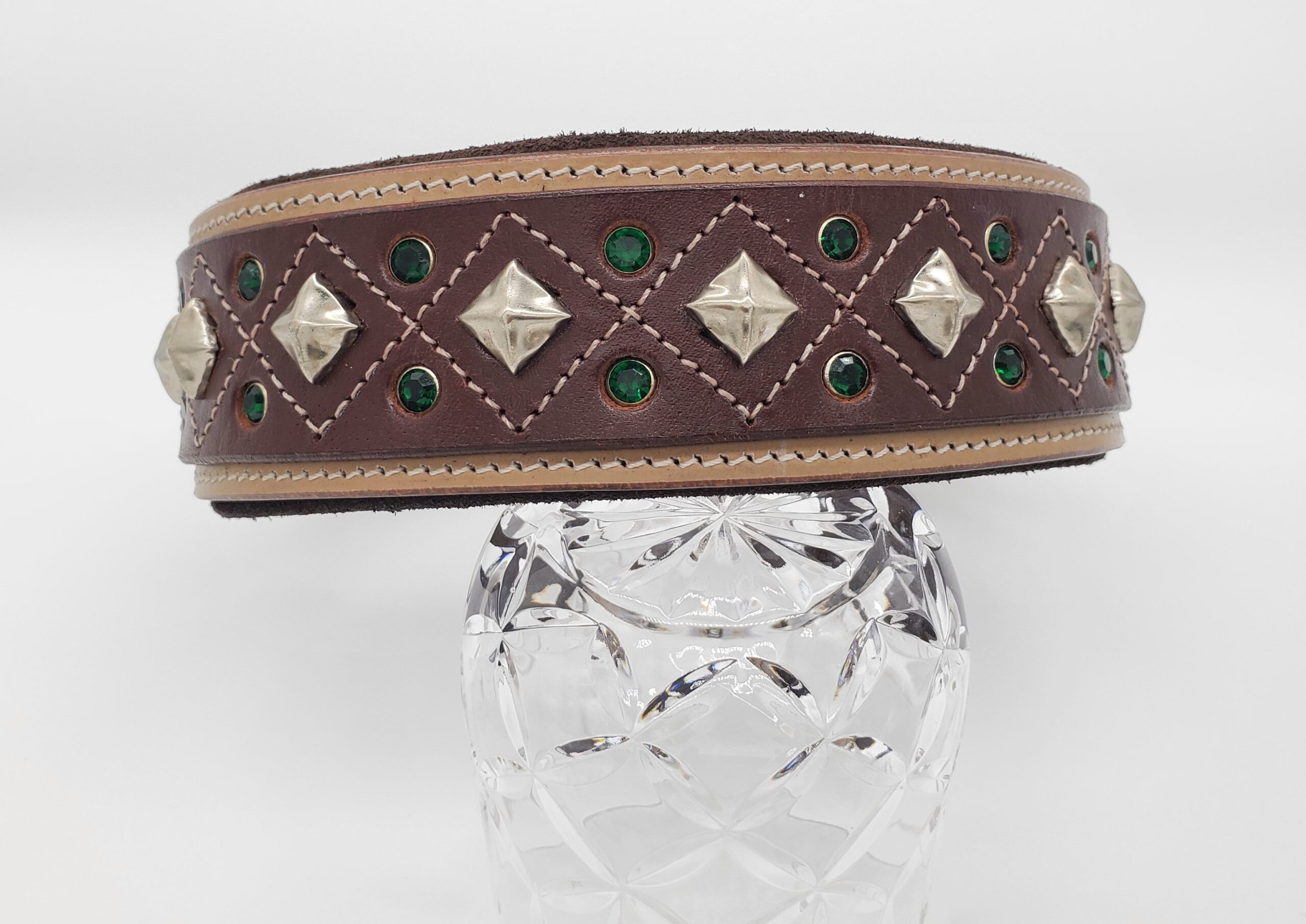 Darlington Wide 2 inch Luxury Soft Padded Leather Dog Collar for Large