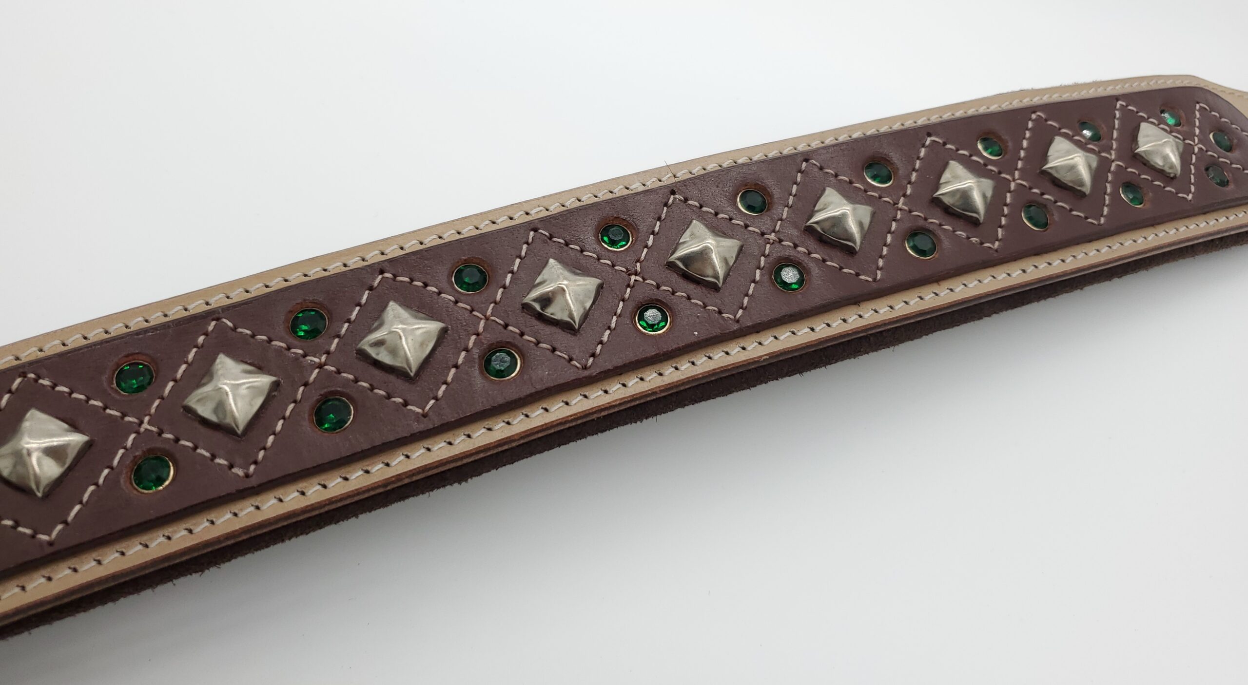 Darlington Wide 2 inch Luxury Soft Padded Leather Dog Collar for Large