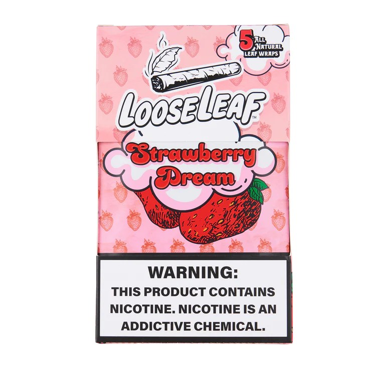 Loose Leaf Wraps Buy 8 Pack All Natural Leaf Wraps Strawberry