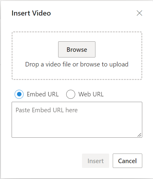 Video in Blazor RichTextEditor Component Syncfusion