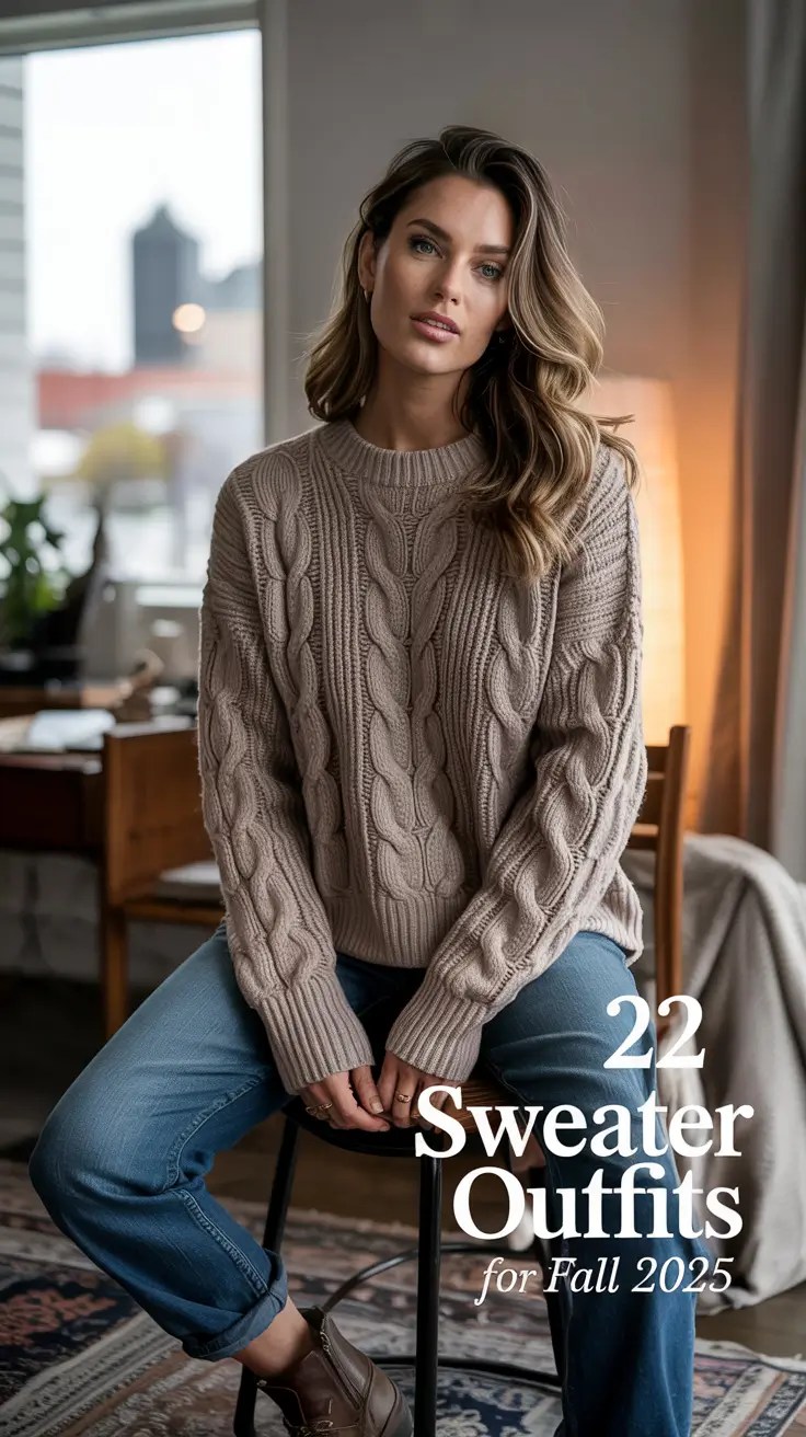 Sweater outfits for Fall 2025 Cute & Casual Fall Sweater Outfits Ideas