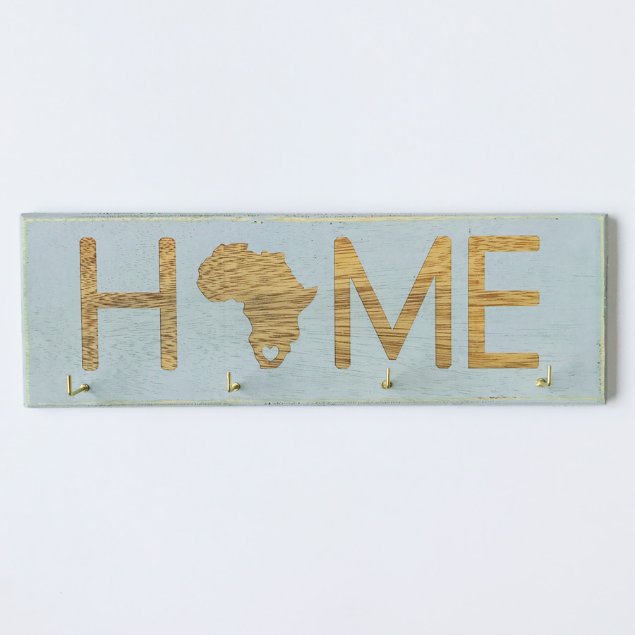 HOME Key Hooks Bleached