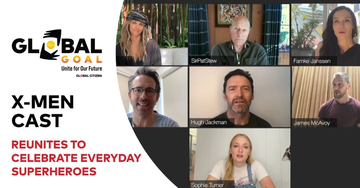 XMen Ryan Reynolds “Crashes” Reunion for Charity