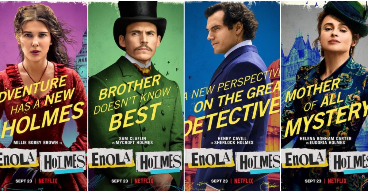 Enola Holmes Character Posters Debuts Ahead Of Next Week's Debut