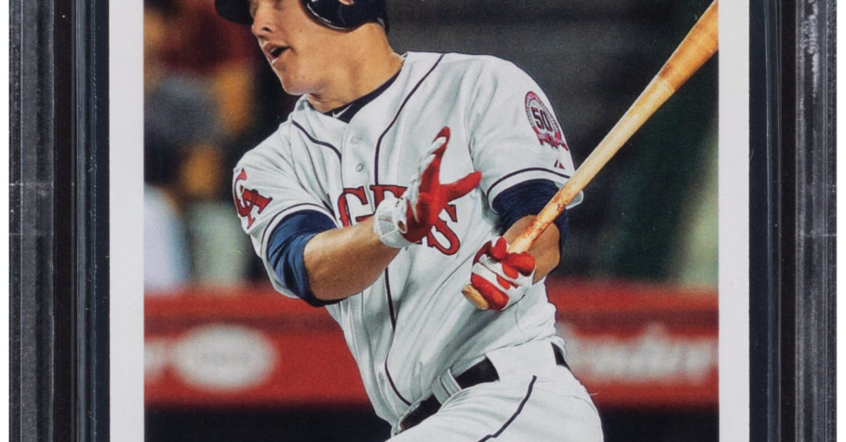 Mike Trout 2011 Topps Update Graded Card Up For Auction
