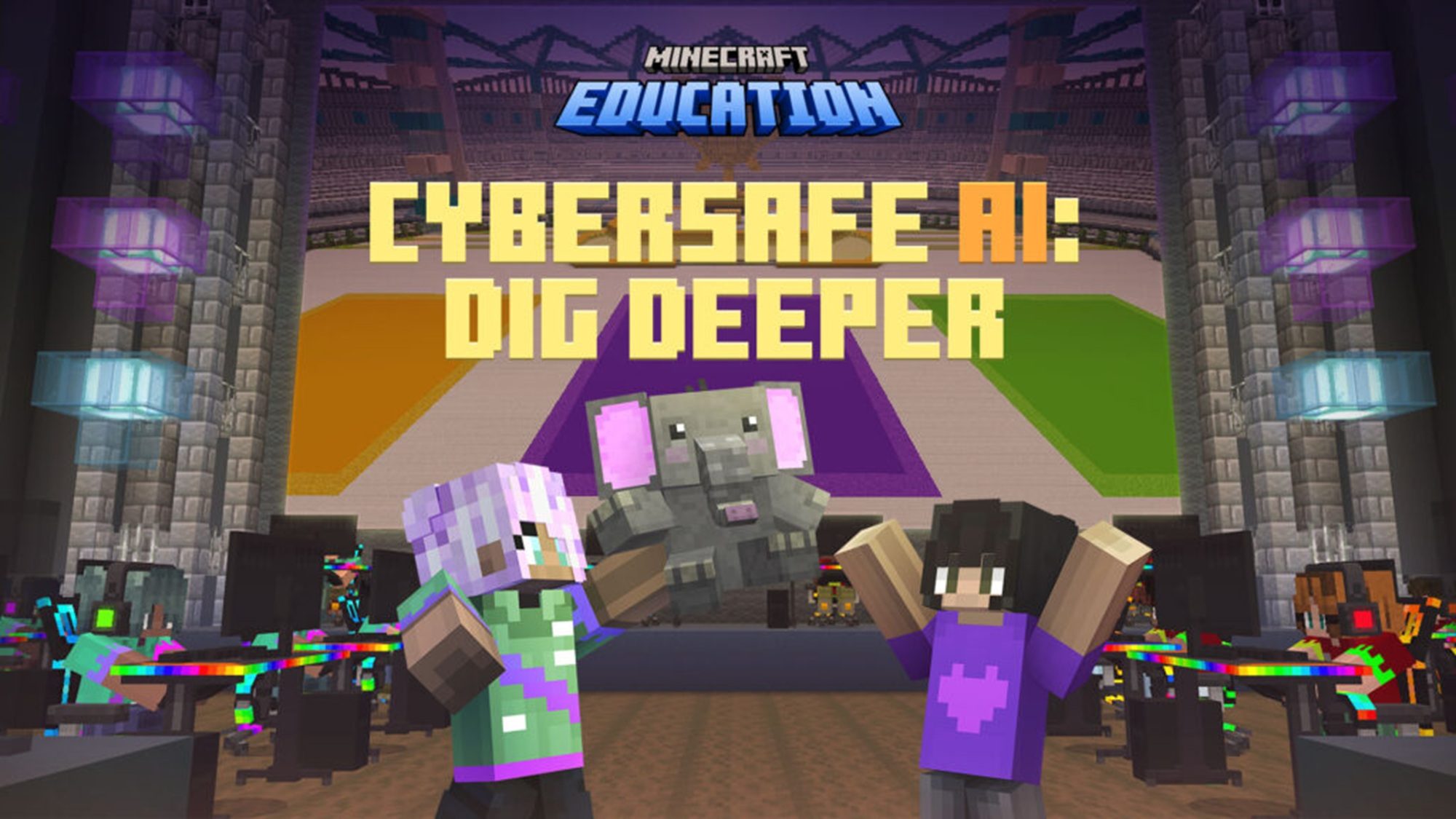 Minecraft Education Launches CyberSafe AI Dig Deeper