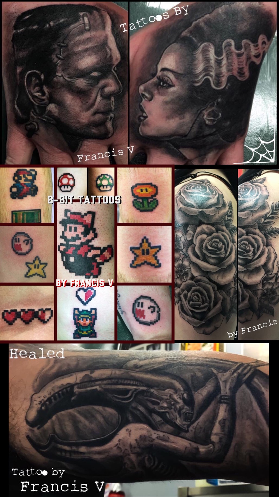 Bleeding Rose Tattoo Francis V