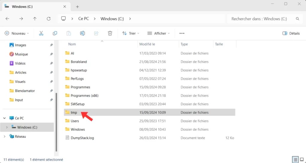 Où trouver les fichiers temporaires (temp files) dans Blender