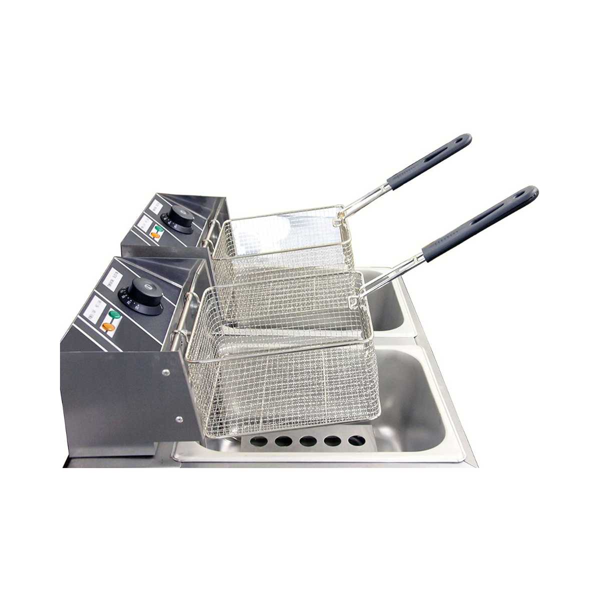 Electric Double Deep Fryer Eco 12L Capacity, Model DF02