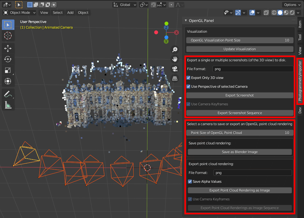 Visualization and Rendering — BlenderAddonPhotgrammetryImporter 2.0.