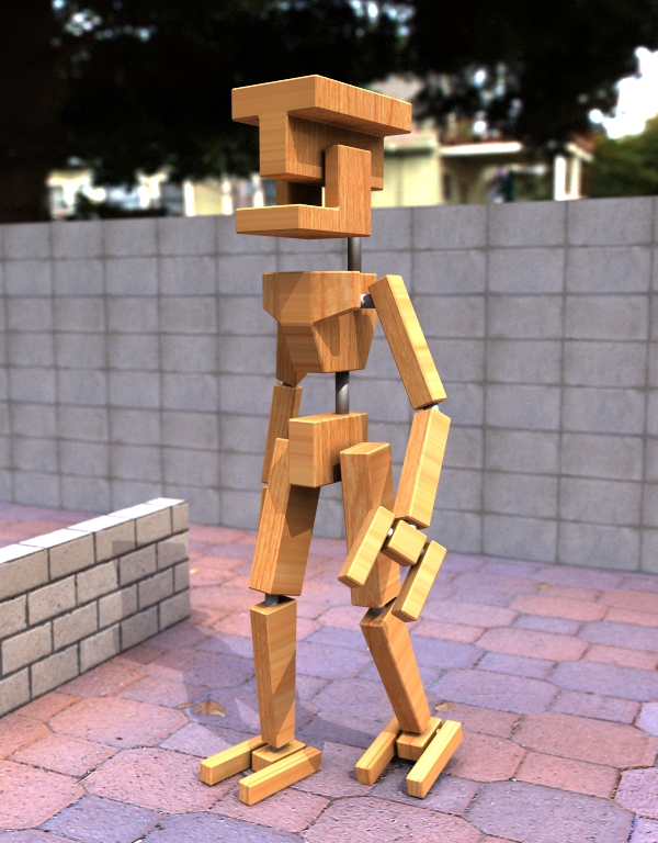 木の人形 Blender.jp