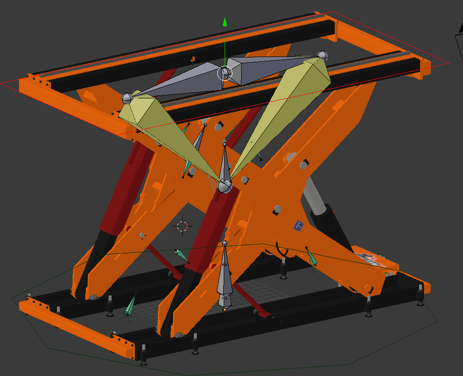 Top 165 + Scissor lift mechanism animation
