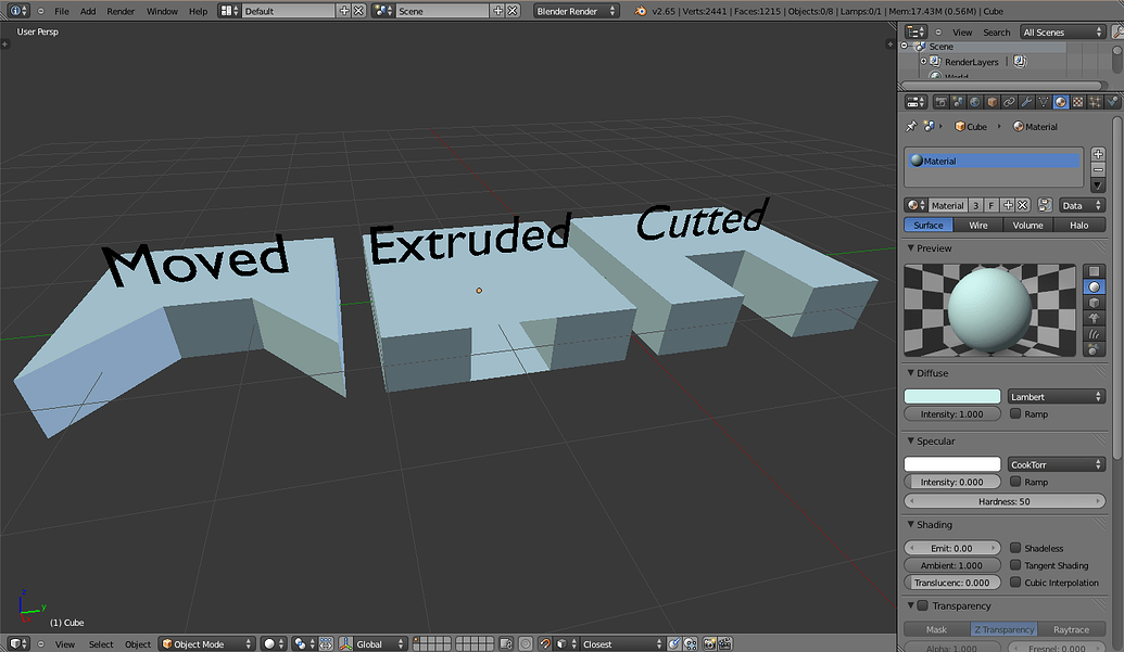 How to "inside extrude" ? Modeling Blender Artists Community