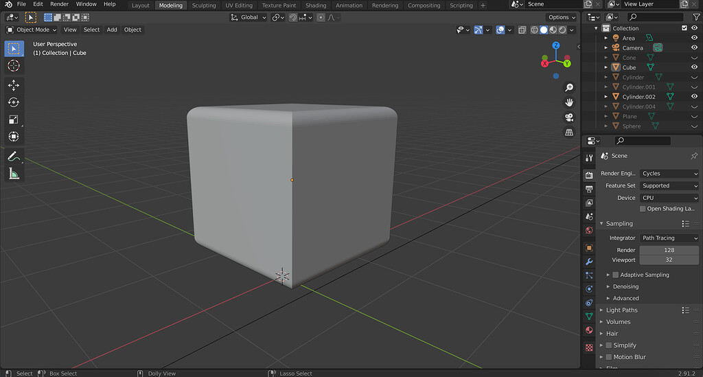 Making a cube with rounded edges Modeling Blender Artists Community