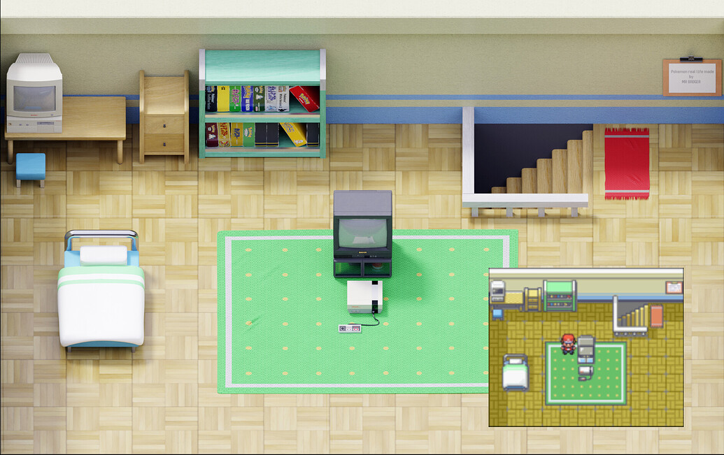 Pokemon realistic room Finished Projects Blender Artists Community