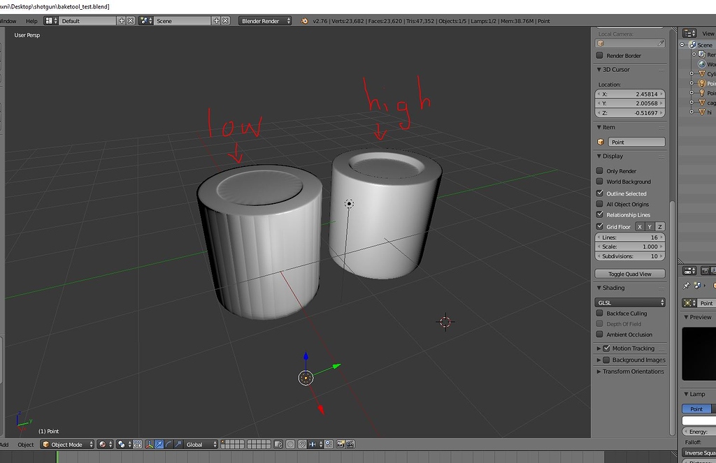 cylinder seams on normal bake Materials and Textures Blender
