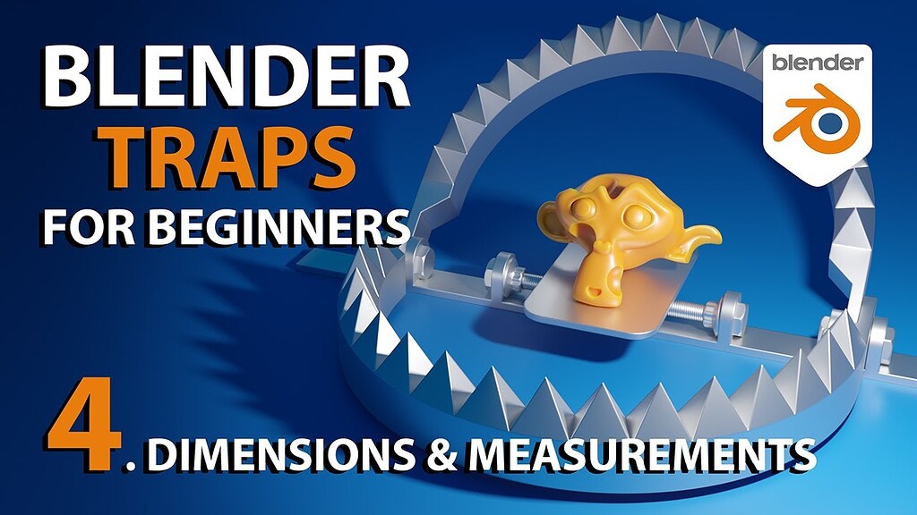 Dimensions and Measurements in Blender / Video Tutorial Tutorials