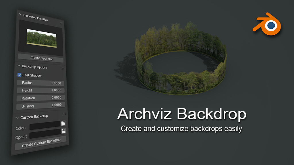 Archviz Backdrop for Blender 2.92+ Released Scripts and Themes