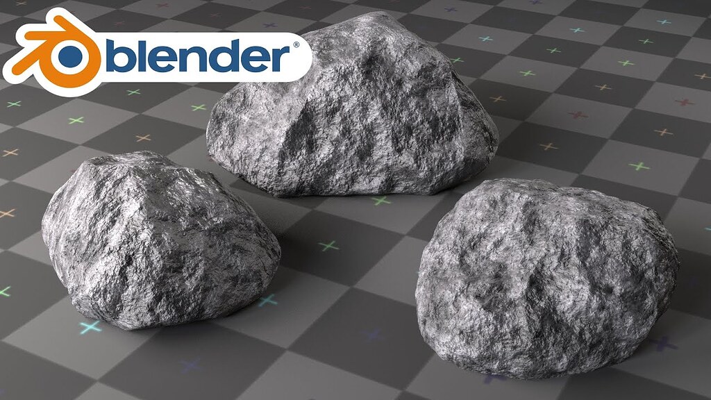 How to make Realistic Rocks using Blenders Rock Generator Tutorials
