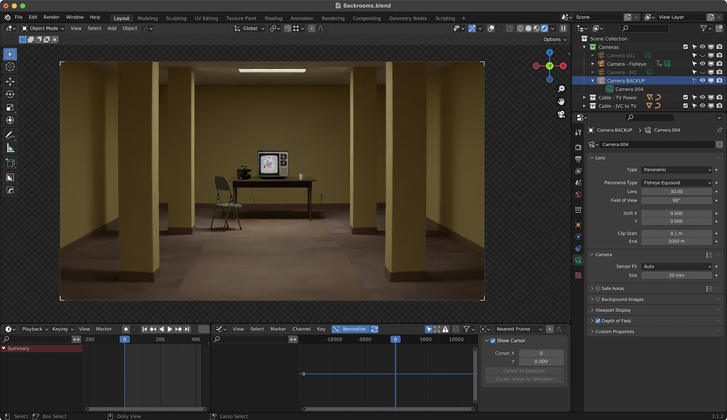 Fisheye camera cycles preview is squashed in viewport Basics