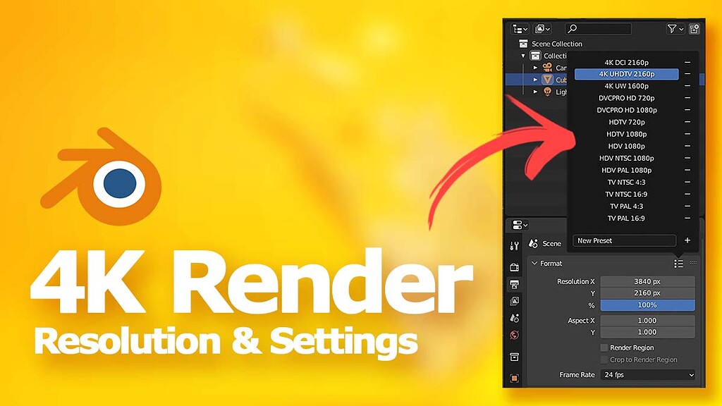 Blender 4k render settings Tutorials, Tips and Tricks Blender
