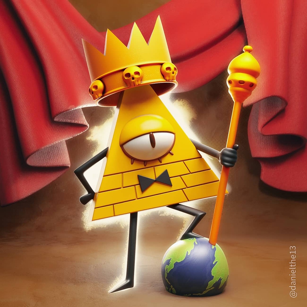 Bill Cipher Gravity falls Finished Projects Blender Artists Community