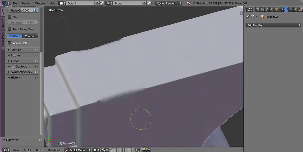 Sculpt brushes not functioning properly Basics & Interface Blender