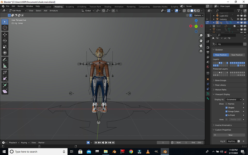 How to animate a rigged character on blender (after using rigify