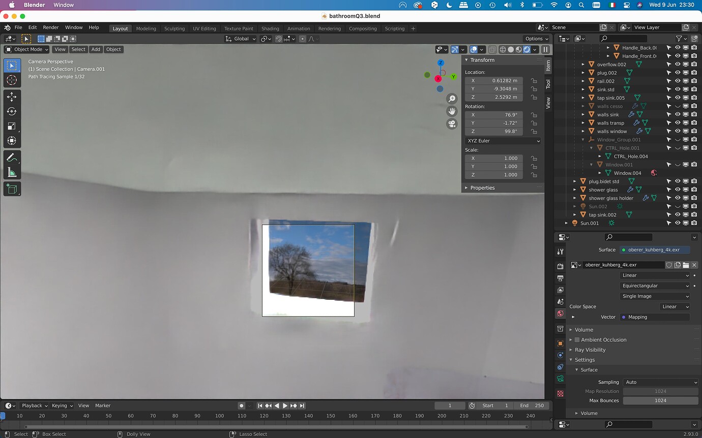 Background hdri not showing up in cycles render Modeling Blender