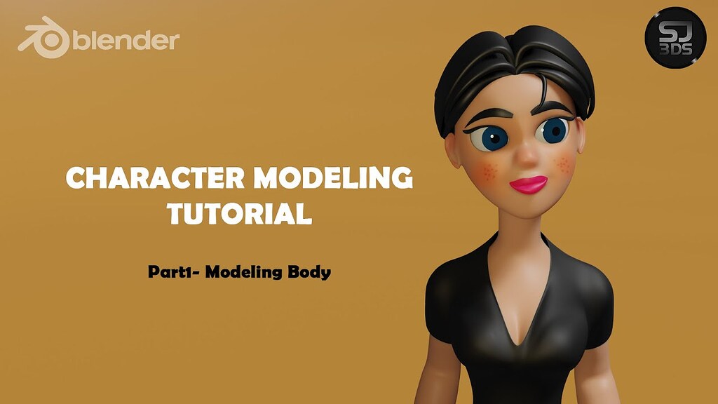 Blender Character Modeling Part1 Body Modeling Blender 2.91 Tutorials, Tips and Tricks