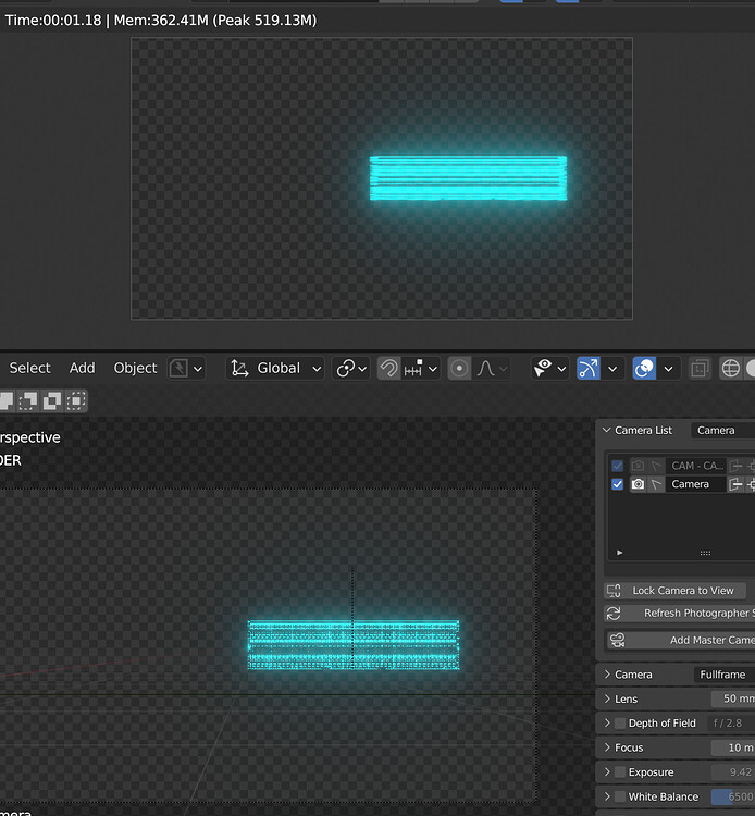 Why isnt Blender rendering this effect properly? Lighting and