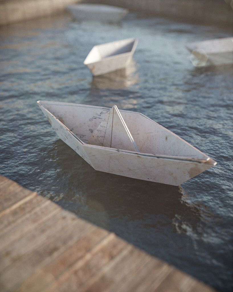 Paper boat Finished Projects Blender Artists Community