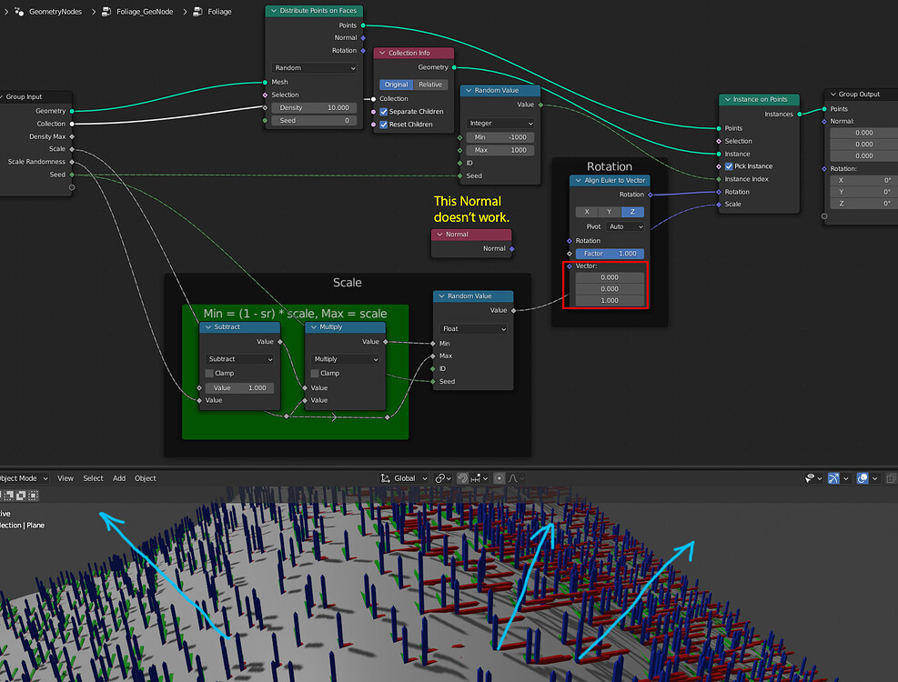 How to align Euler to the surface normal (Geometry Node) Basics