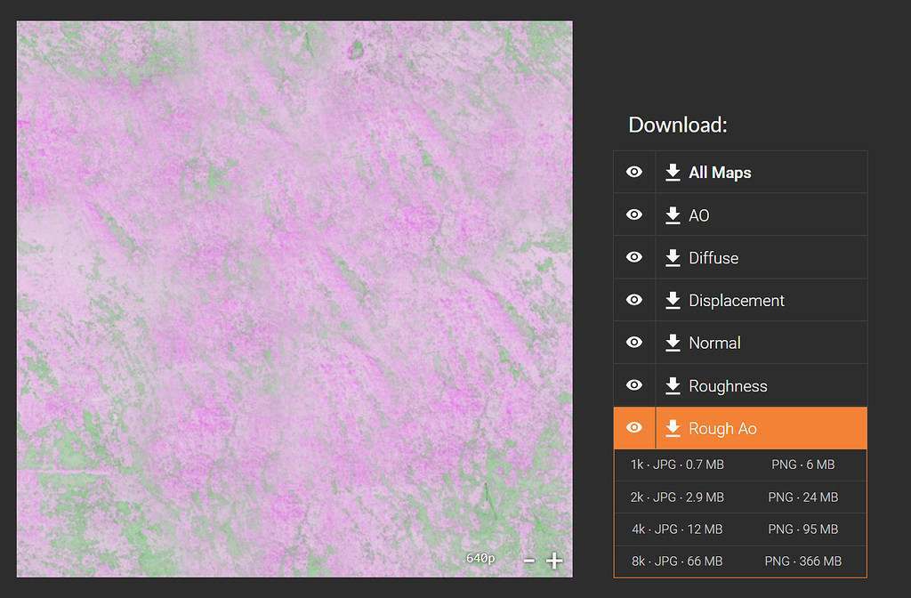 What are the "Rough Ao" maps on Texture Haven? Materials and Textures