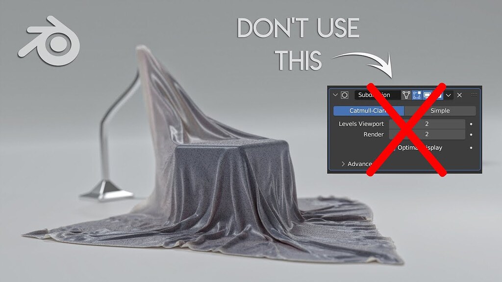 Procedural Cloth Simulations with Geometry Nodes Blender Tutorial