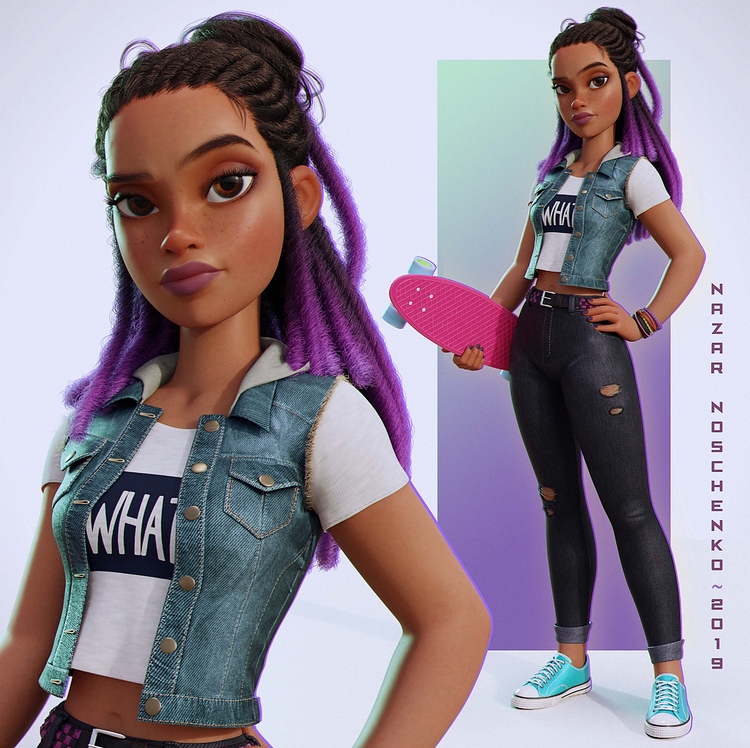 Kim (+eyebrow tutorial) Finished Projects Blender Artists Community