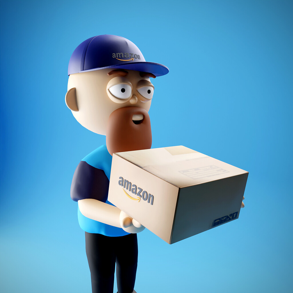 Amazon Delivery Guy Finished Projects Blender Artists Community