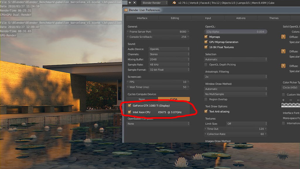 Blender 2.79.1 Dual Render CPU + GPU Render Missing in 2.79b
