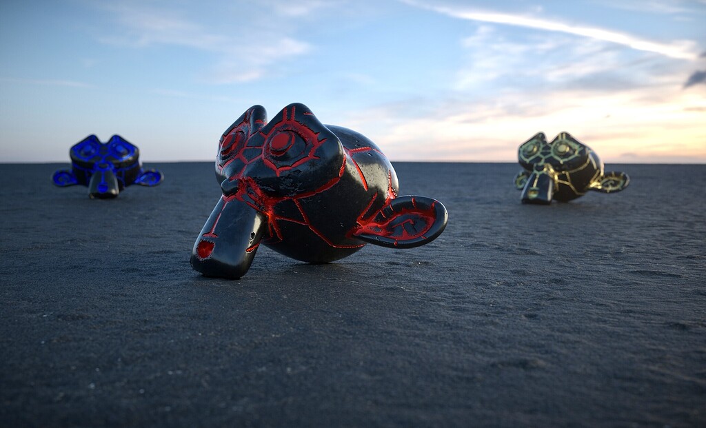 First render with Octane inside Blender Works in Progress Blender