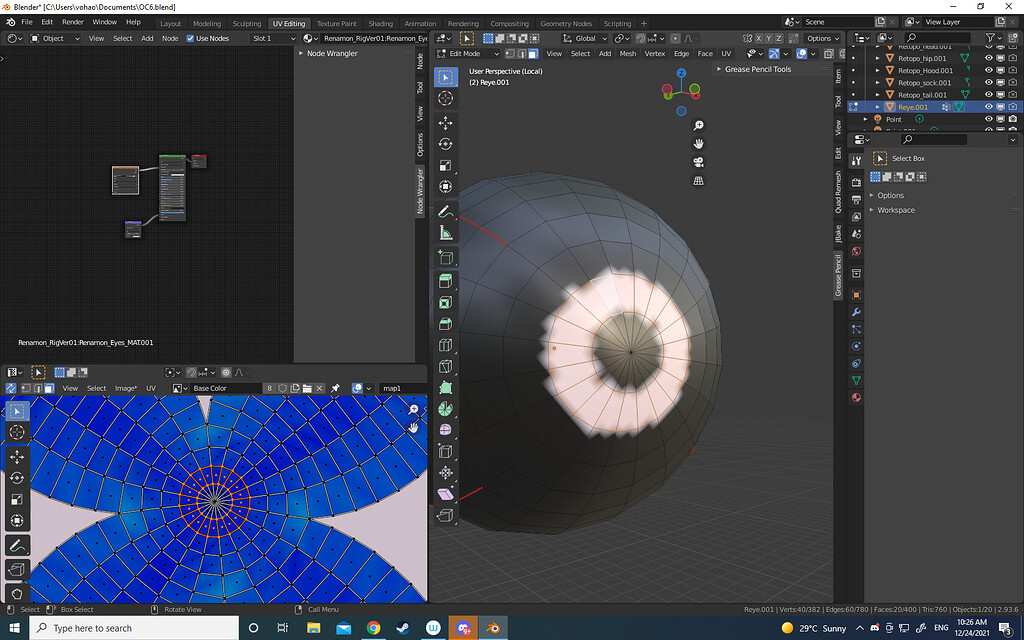 Need help so solve painting outside selected faces Materials and