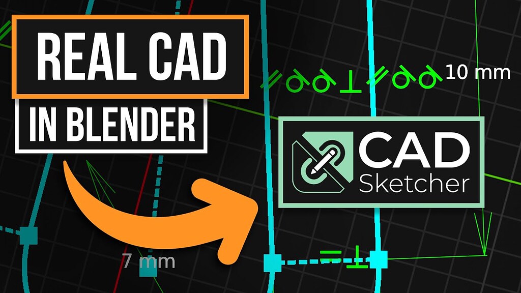 CAD In Blender Is HERE! CAD Sketcher Intro Constraint Driven Design
