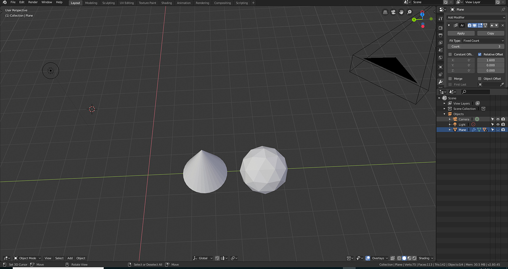 Hide planes in group using Array Basics & Interface Blender Artists