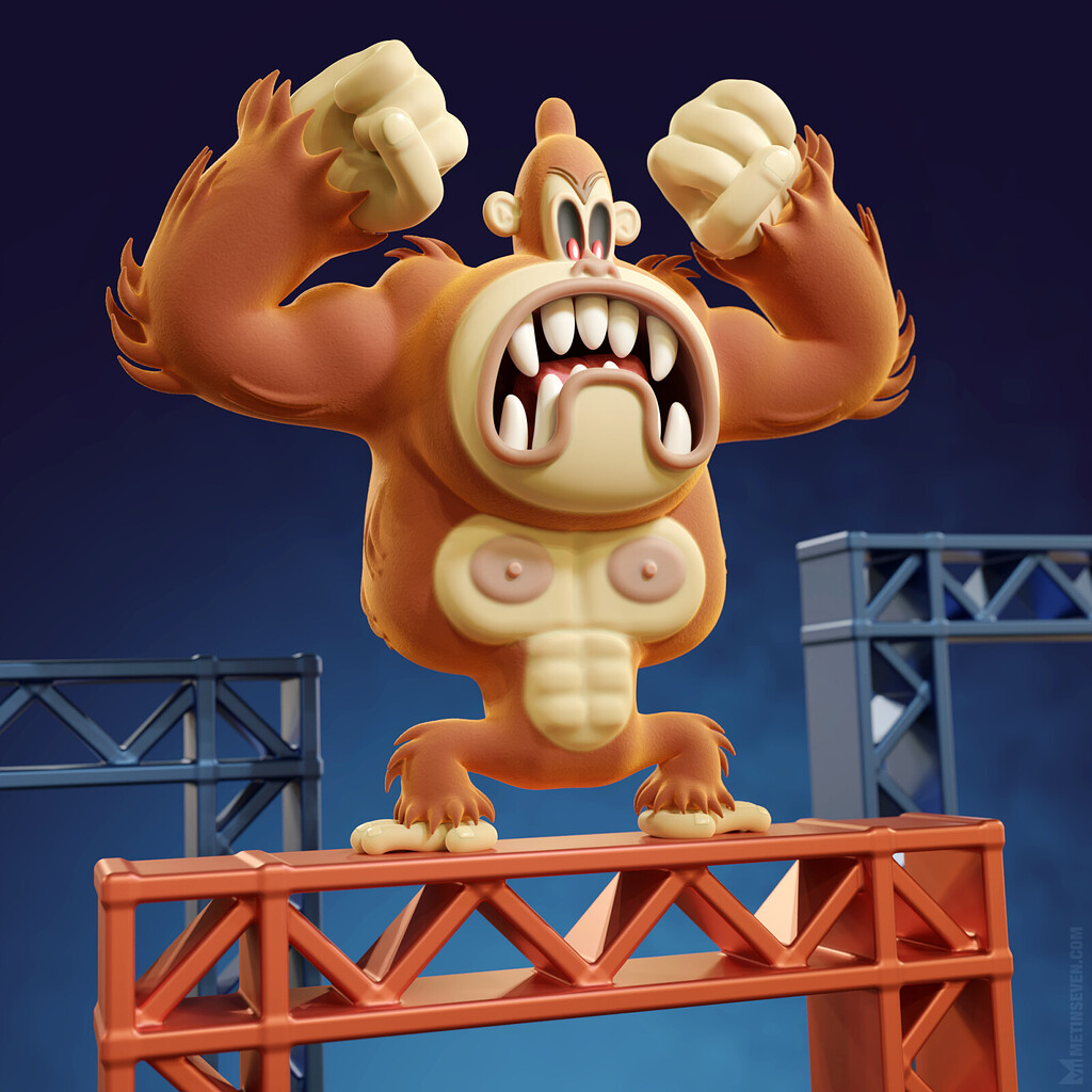 Donkey Kong Finished Projects Blender Artists Community