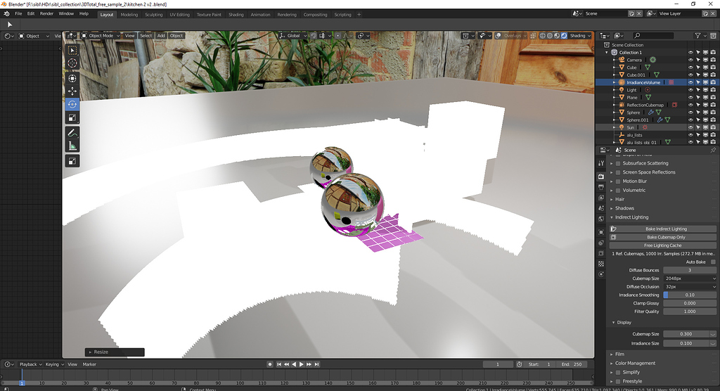 Blender 2.8 Evee, indirect lighting baking problem Technical Support